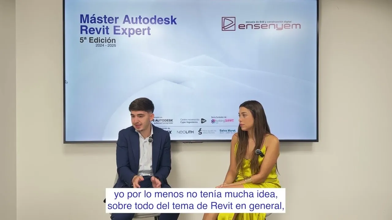 Testimonio en vídeo de un alumno del Máster Revit Expert