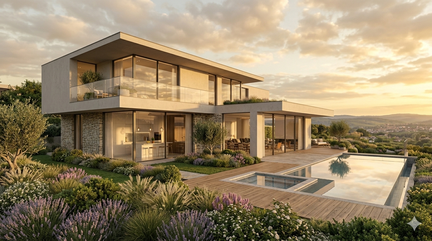 Render exterior fotorrealista V-Ray