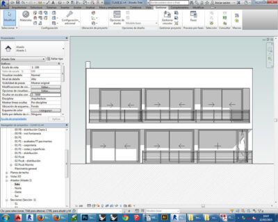 revit galeria 01 alzado 1