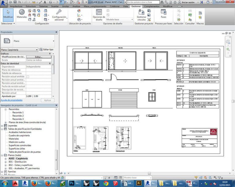 revit galeria 08 plano carpinteria